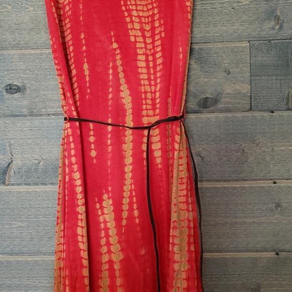 Vintage Buffalo David Bitton Maxi Dress Orange - Picture 4 of 10